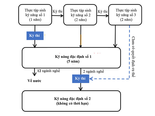 Kỹ năng đặc định loại 1: 特定技能１号